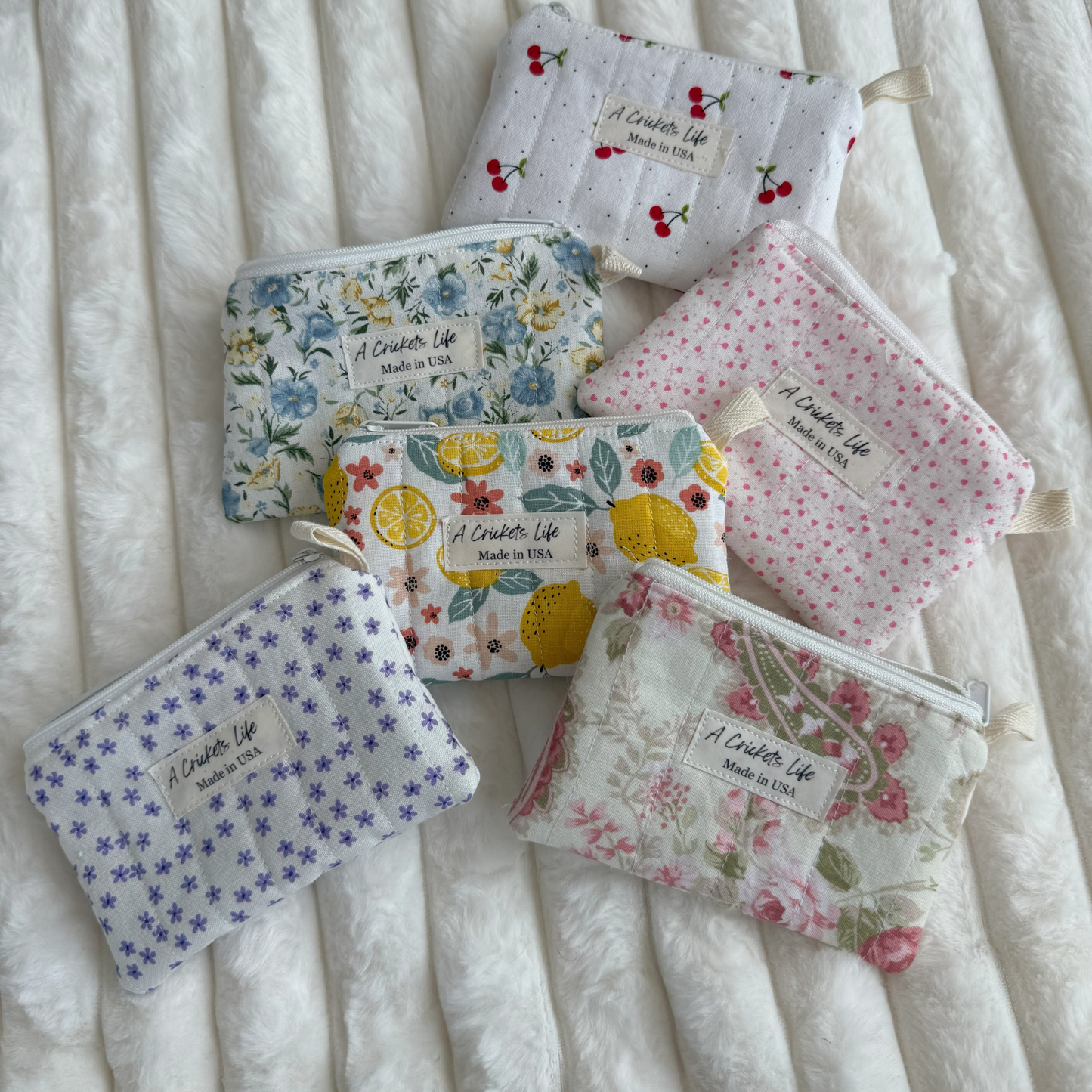 Sweetheart Charm Quilted Wallet