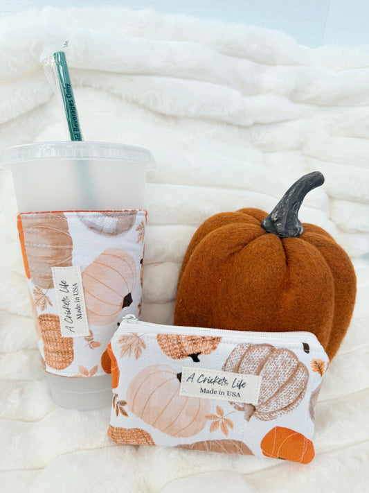 Fall Reversible Coffee Sleeve