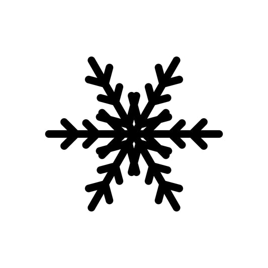 Snowflake Decals Set: Farmhouse Christmas Winter Decor