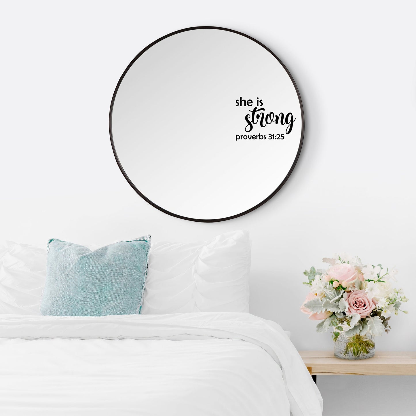 She is Strong Decal • car decal • graduation • inspiration for cancer patient • workout room decor