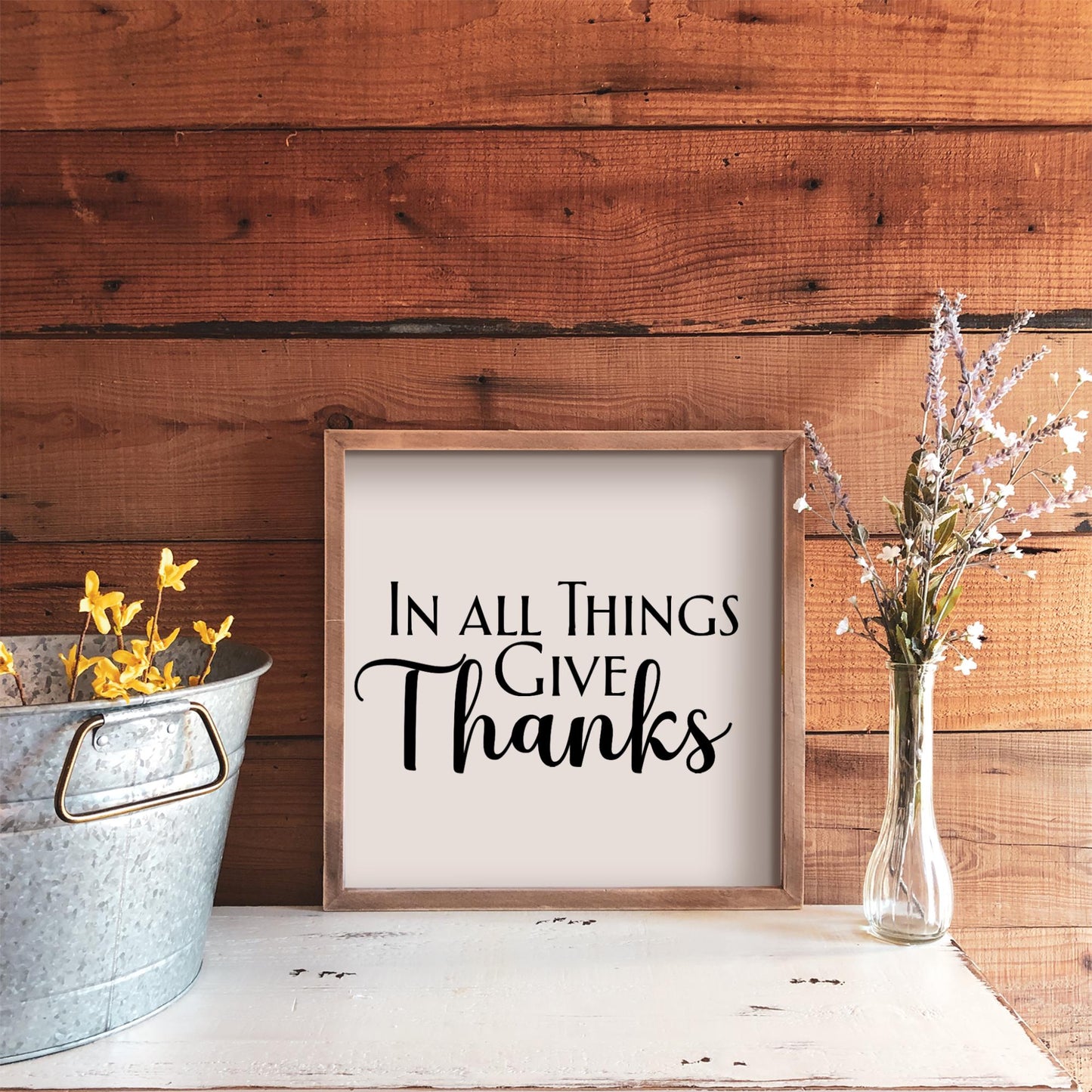 Give Thanks Decal: Fall Thanksgiving Decor DIY Project