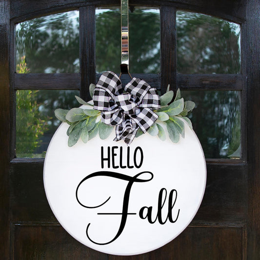 Hello Fall Decal • Decal Only • Porch Sign DIY • Housewarming gift