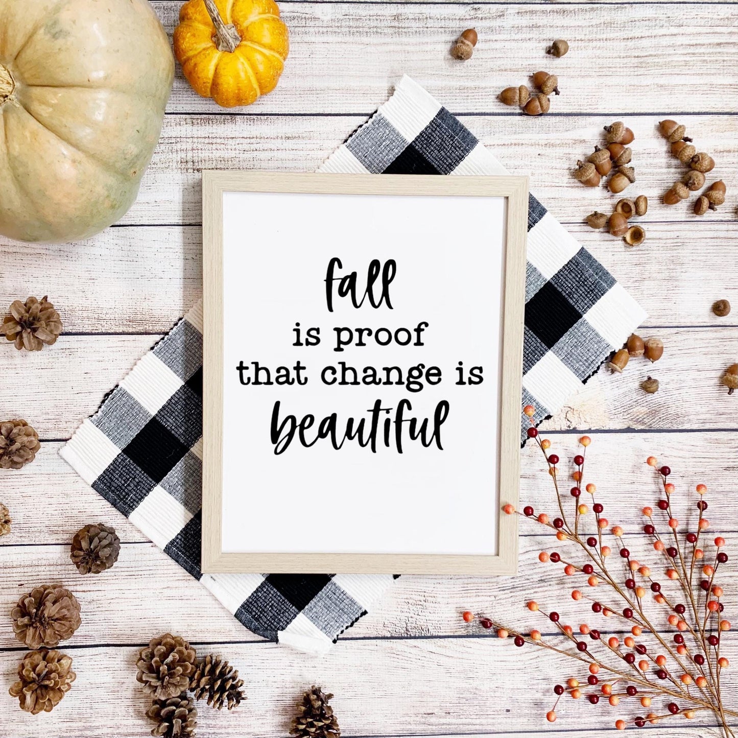 Fall Home Decor Decal • Autumn Porch Sign, Entryway Art