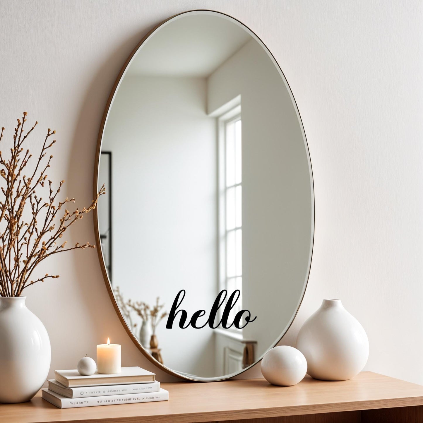 Farmhouse Hello Decal: DIY Front Door Porch Sign