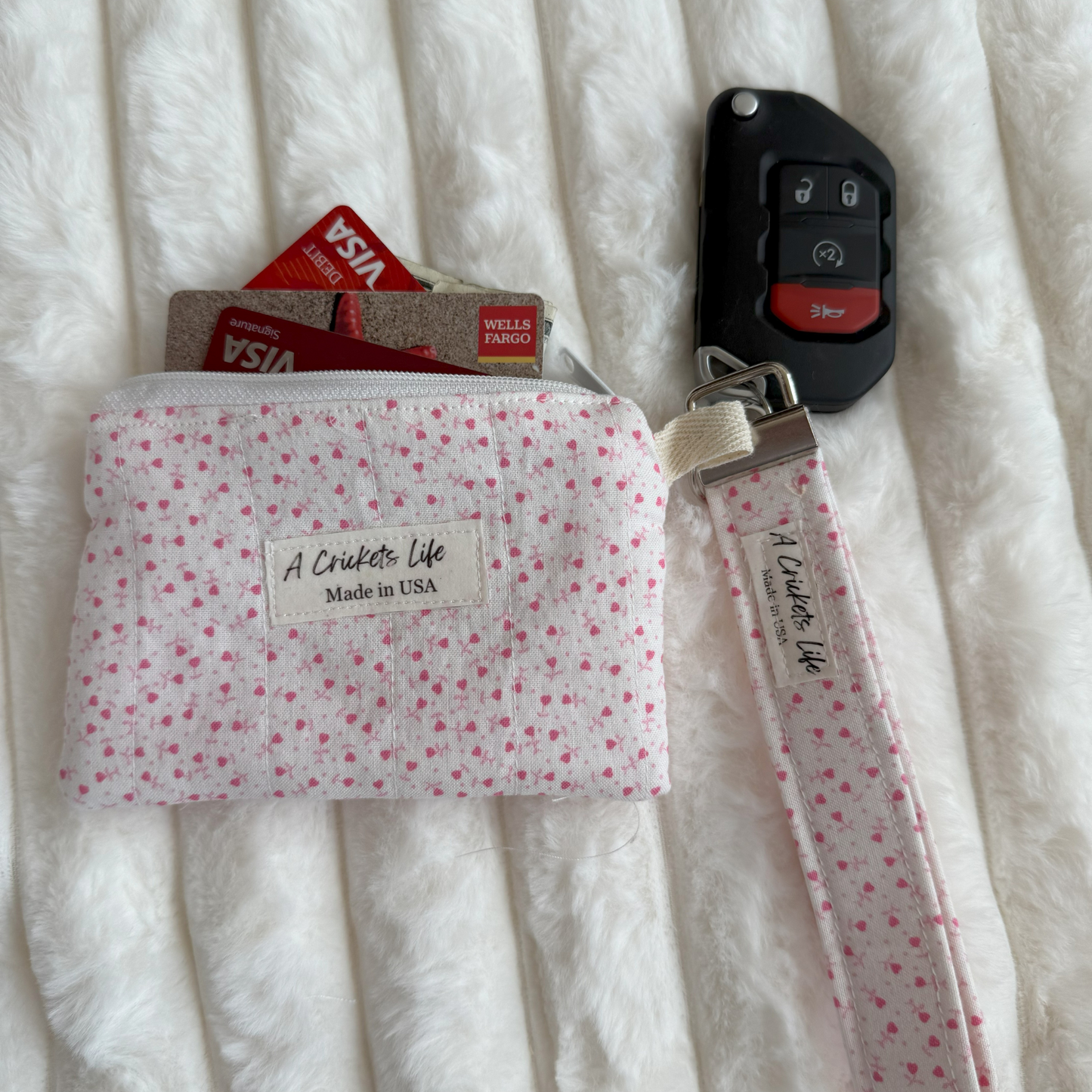 Sweetheart Charm Wristlet