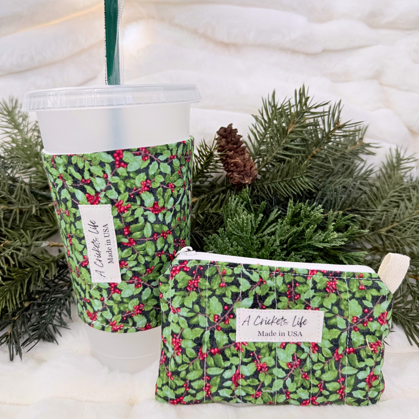 Christmas Reversible Coffee Sleeve