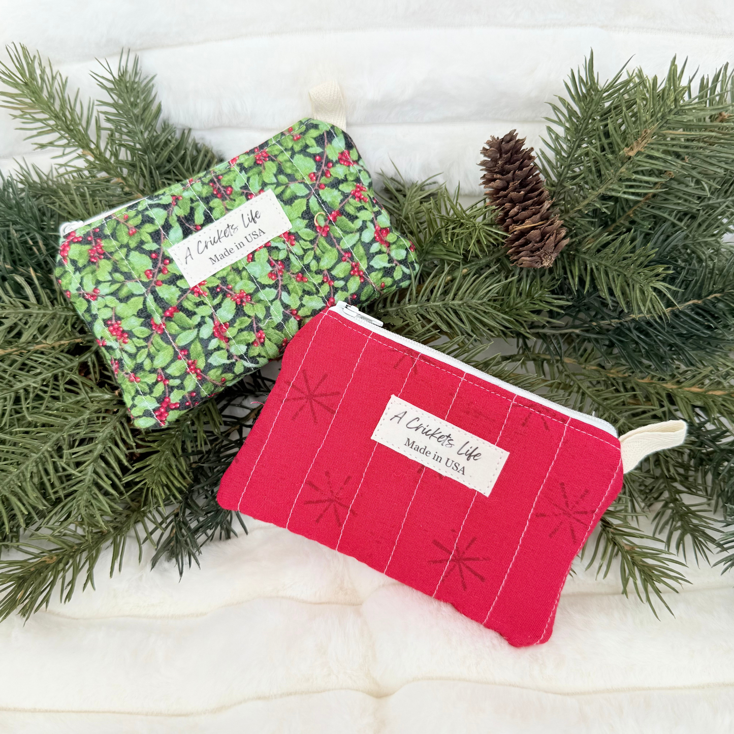 Handmade Christmas Keychain Wallet