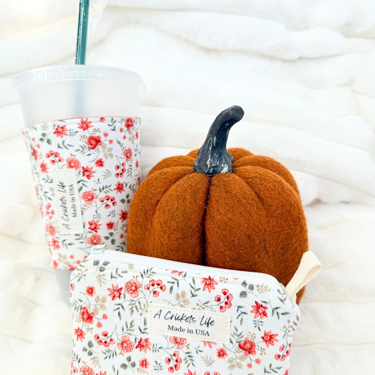 Fall Reversible Coffee Sleeve