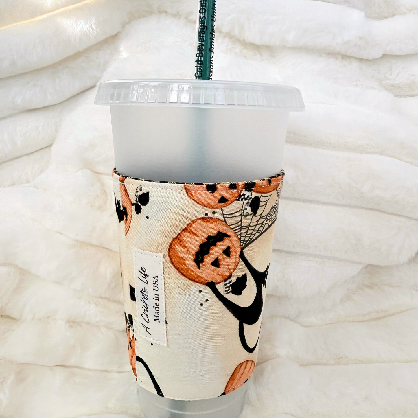 Halloween Reversible Coffee Sleeve