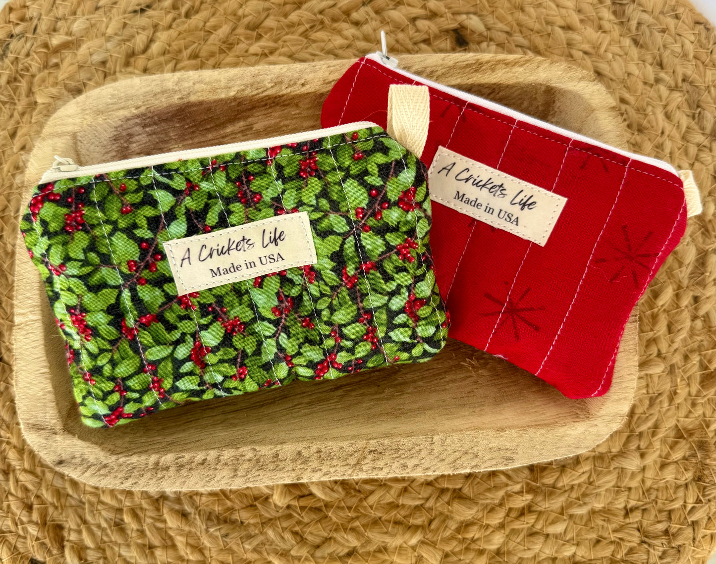 Handmade Christmas Keychain Wallet