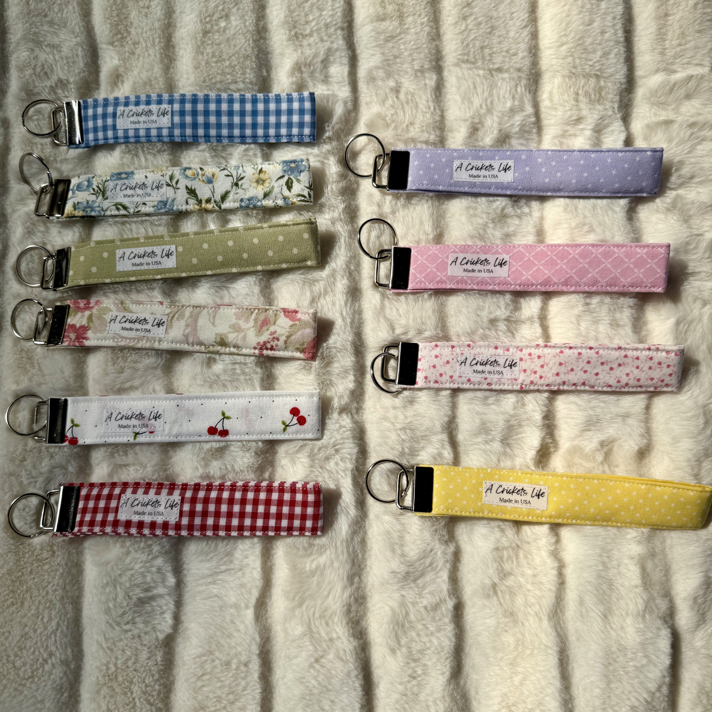 Cherry Picnic Wristlet