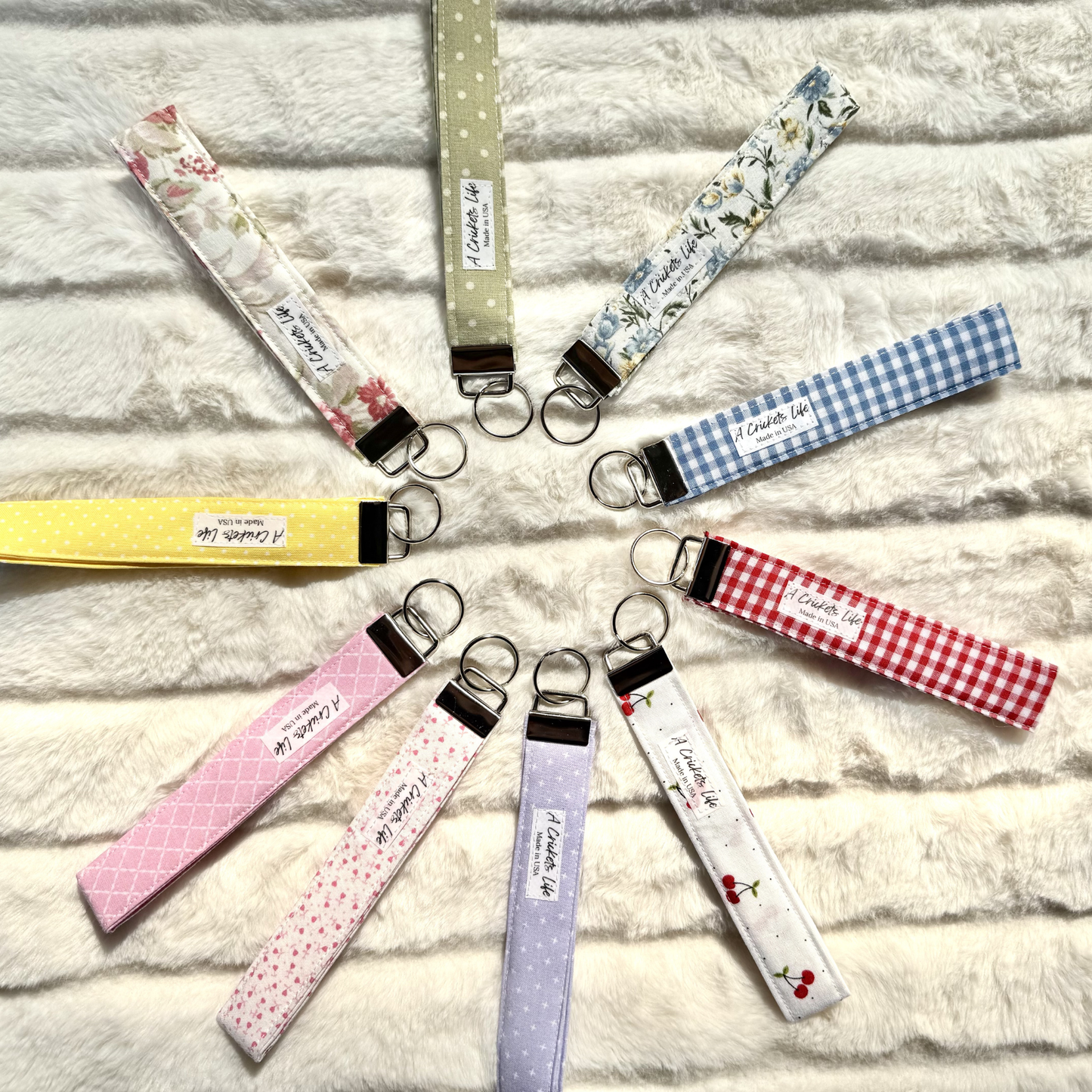 Cherry Picnic Wristlet