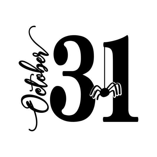 Halloween Spider Chalkboard Decal • October 31st DIY Decor