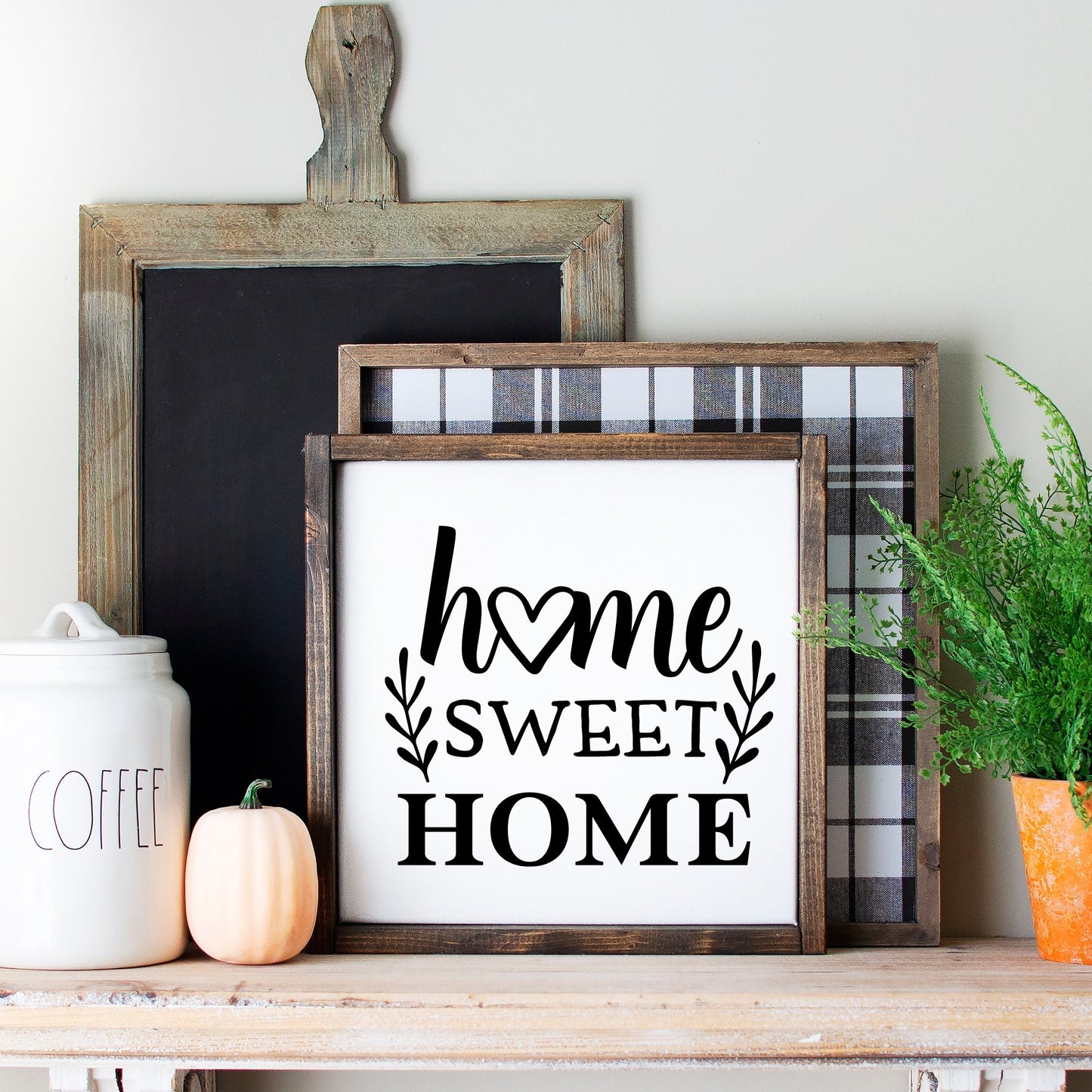 Home Sweet Home Vinyl Decal • DIY Farmhouse Decor