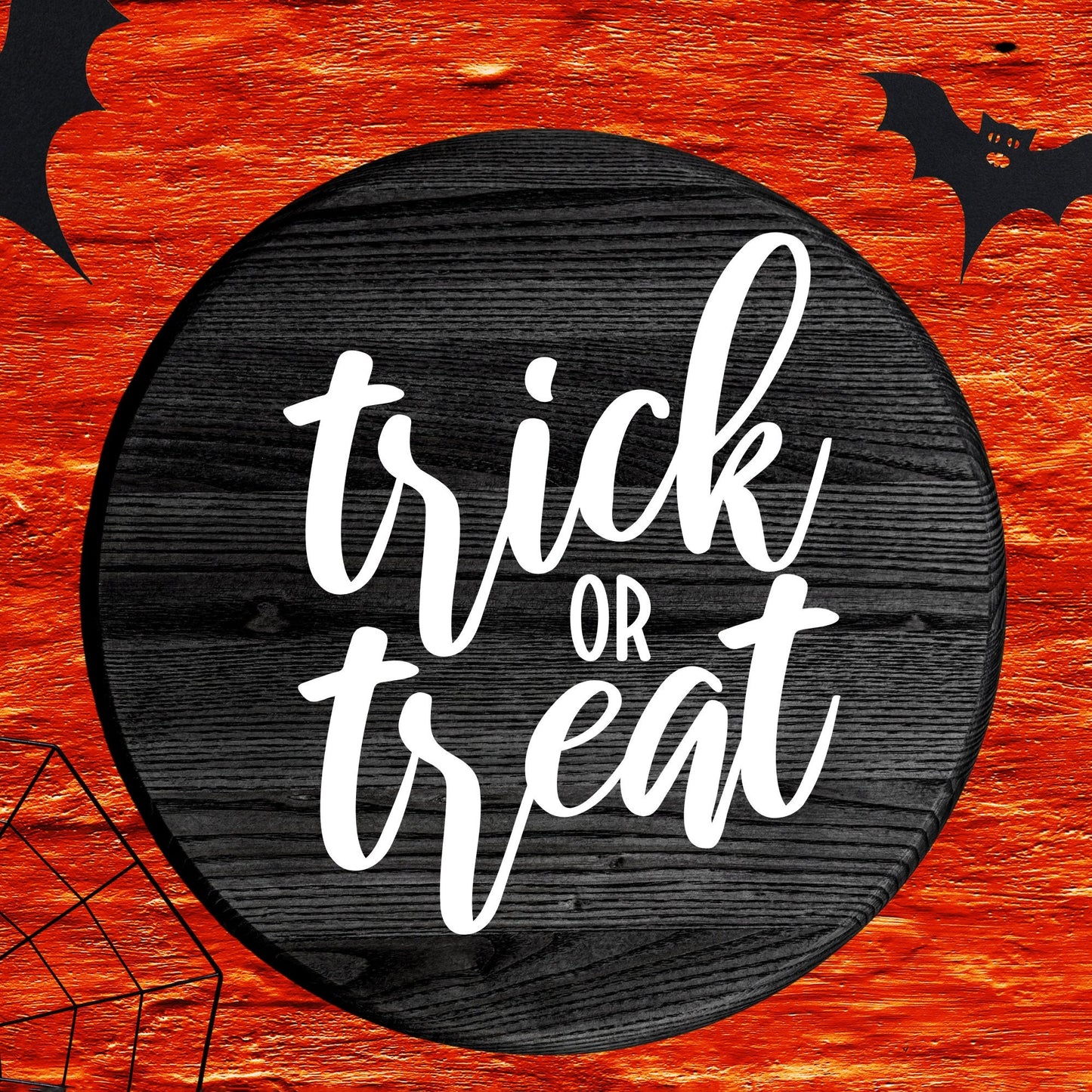 Trick or Treat Vinyl Decal: Halloween DIY Decor