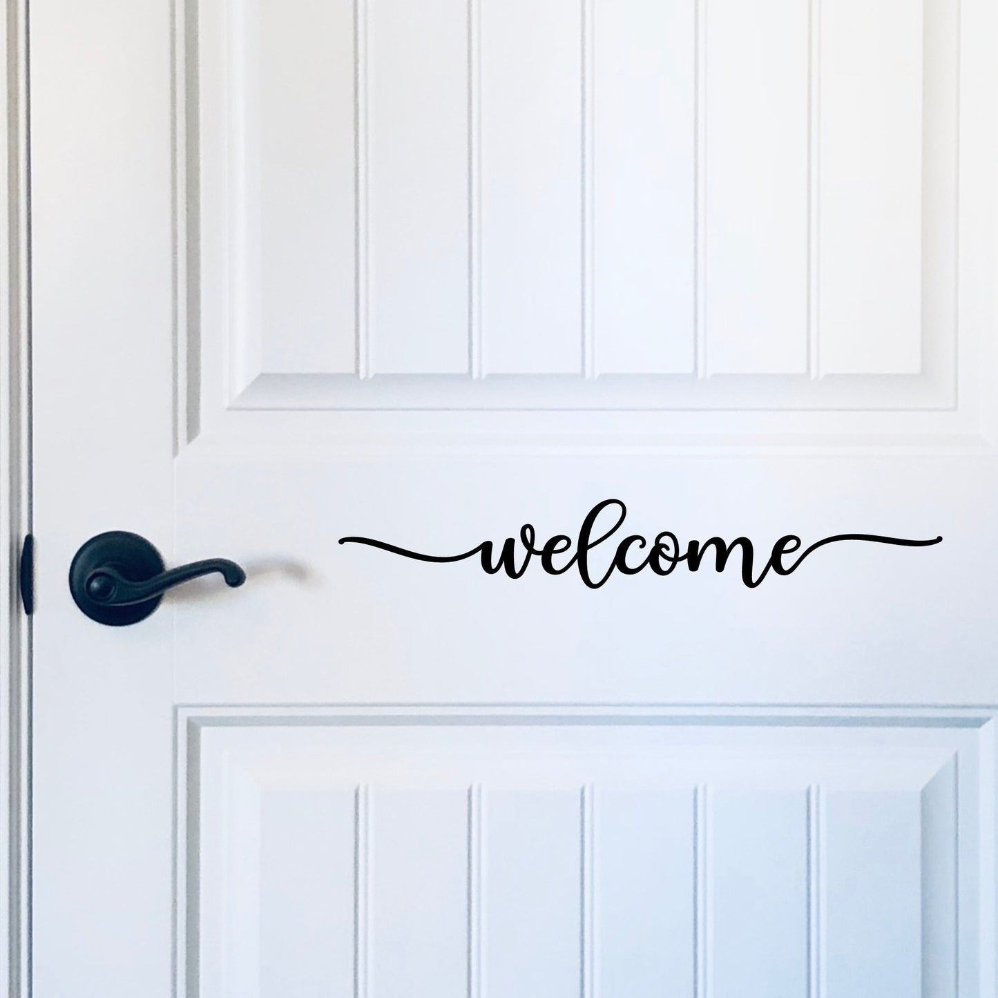 WELCOME Front Door Decor Decal • farmhouse country • porch sign • Entryway welcome • wedding • housewarming gift