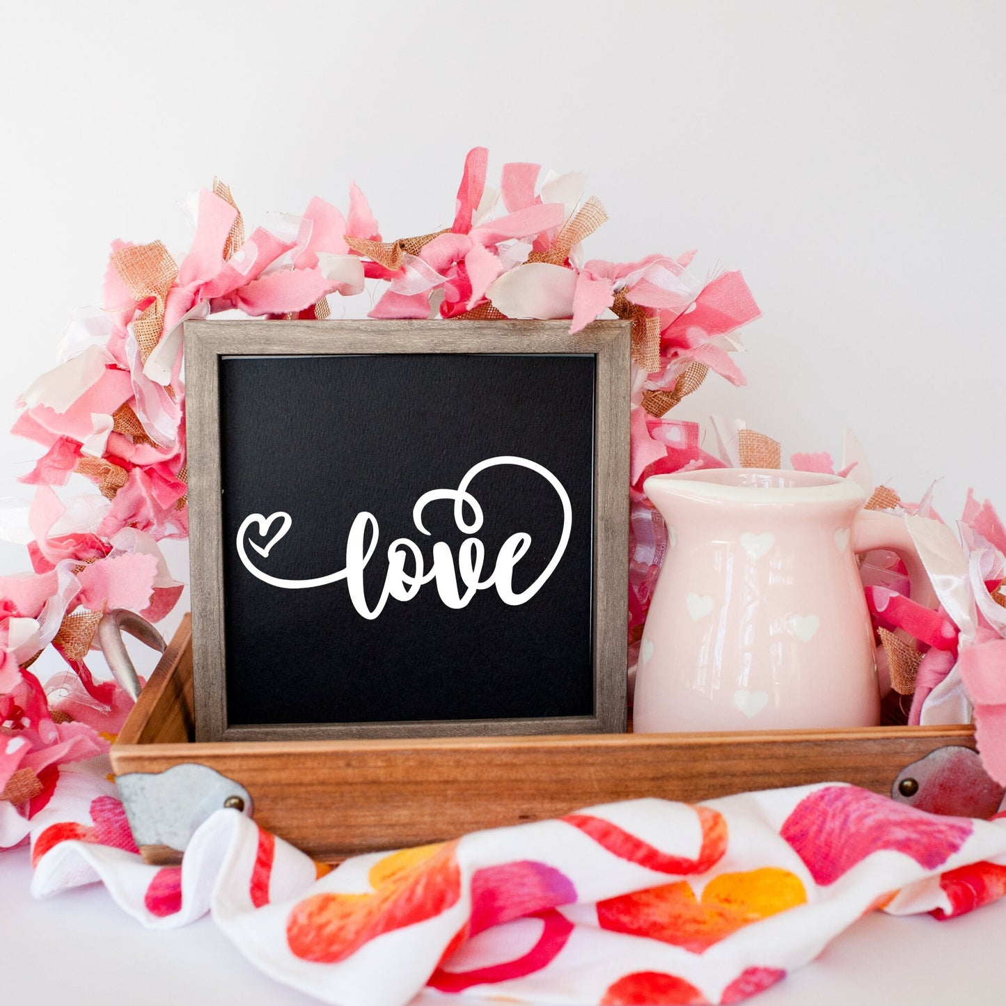 Love Heart Vinyl Decal: Valentine's Day Decor