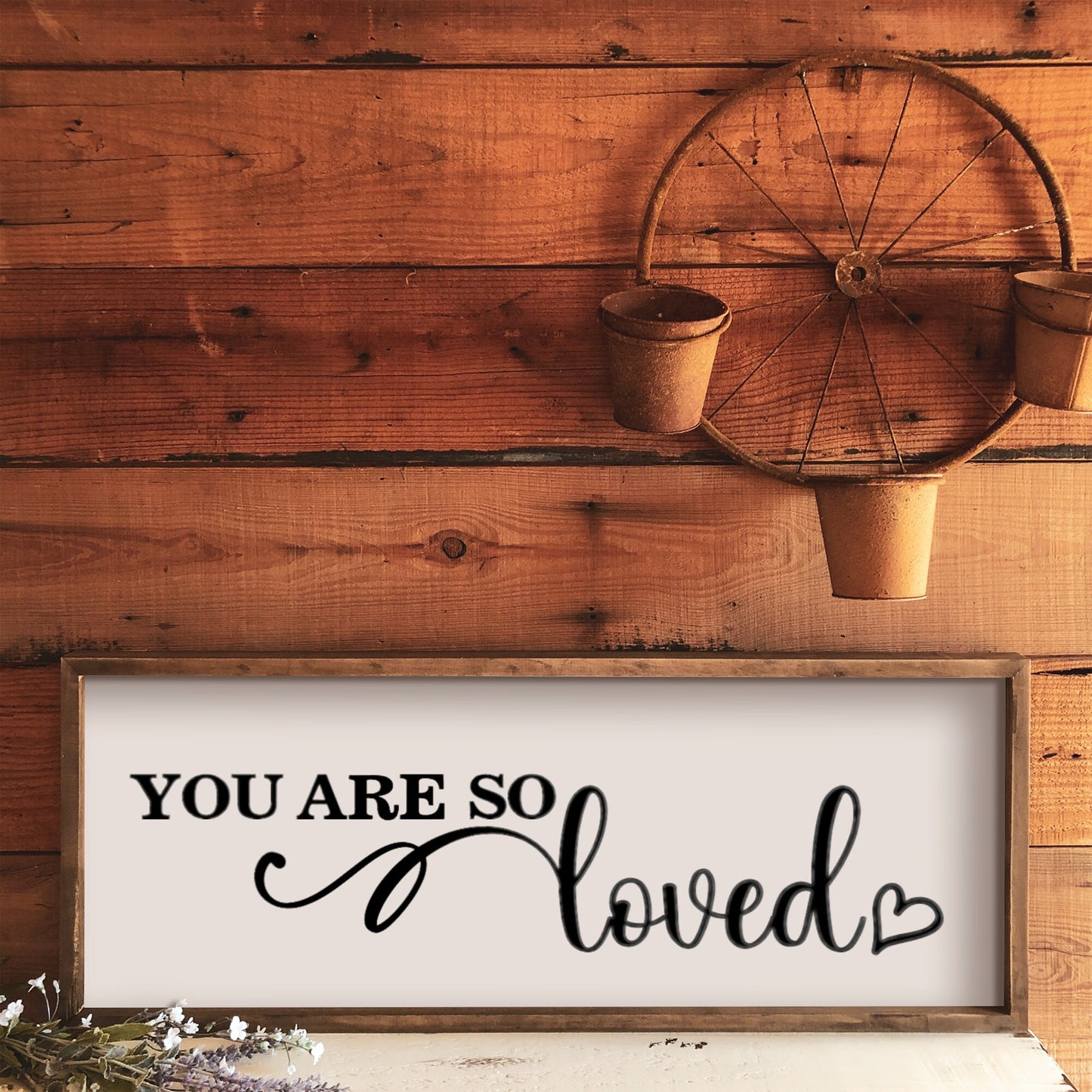You Are So Loved Decal: Valentine's Day Tier Tray Decor