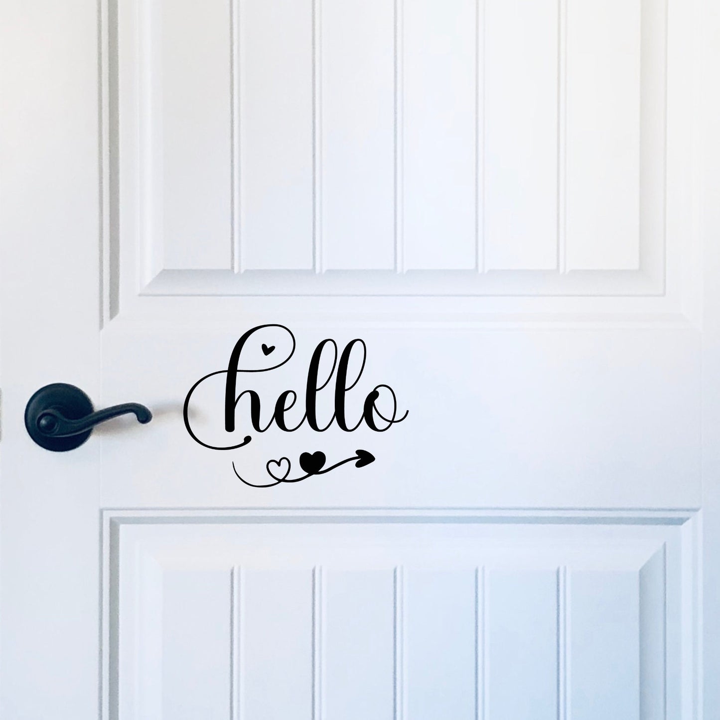 Hello with hearts • Decal Only