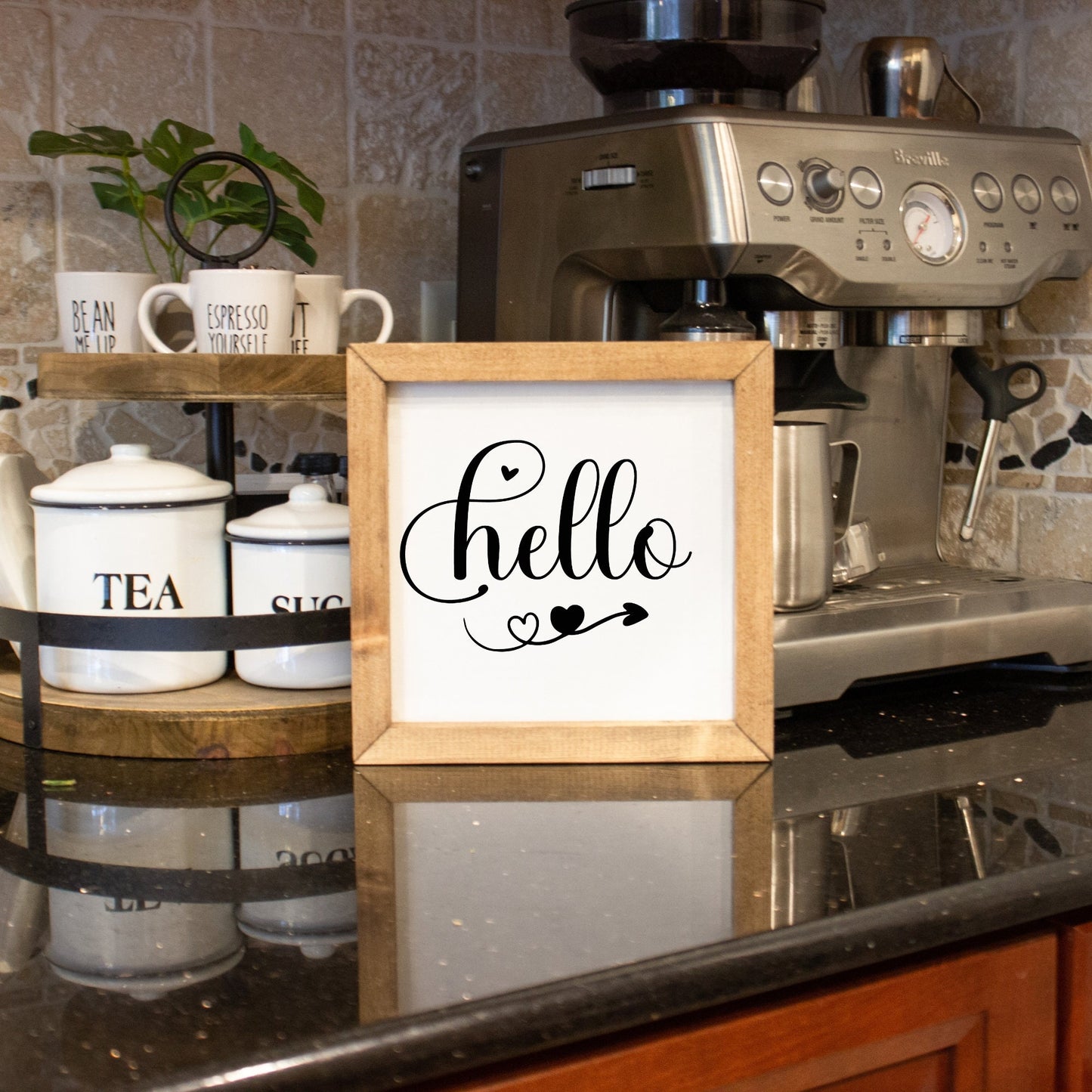 Hello with hearts • Decal Only