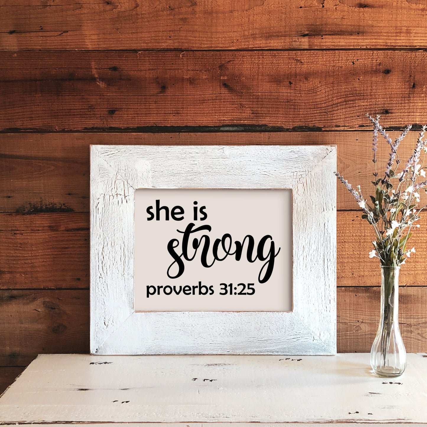 She is Strong Decal • car decal • graduation • inspiration for cancer patient • workout room decor