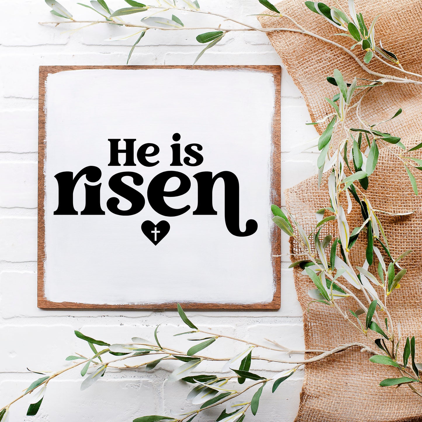He Is Risen Decal: Easter Spiritual Decor