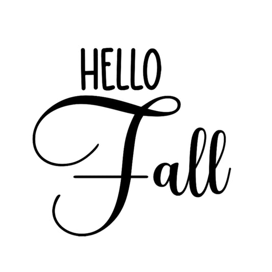 Hello Fall Decal • Decal Only • Porch Sign DIY • Housewarming gift