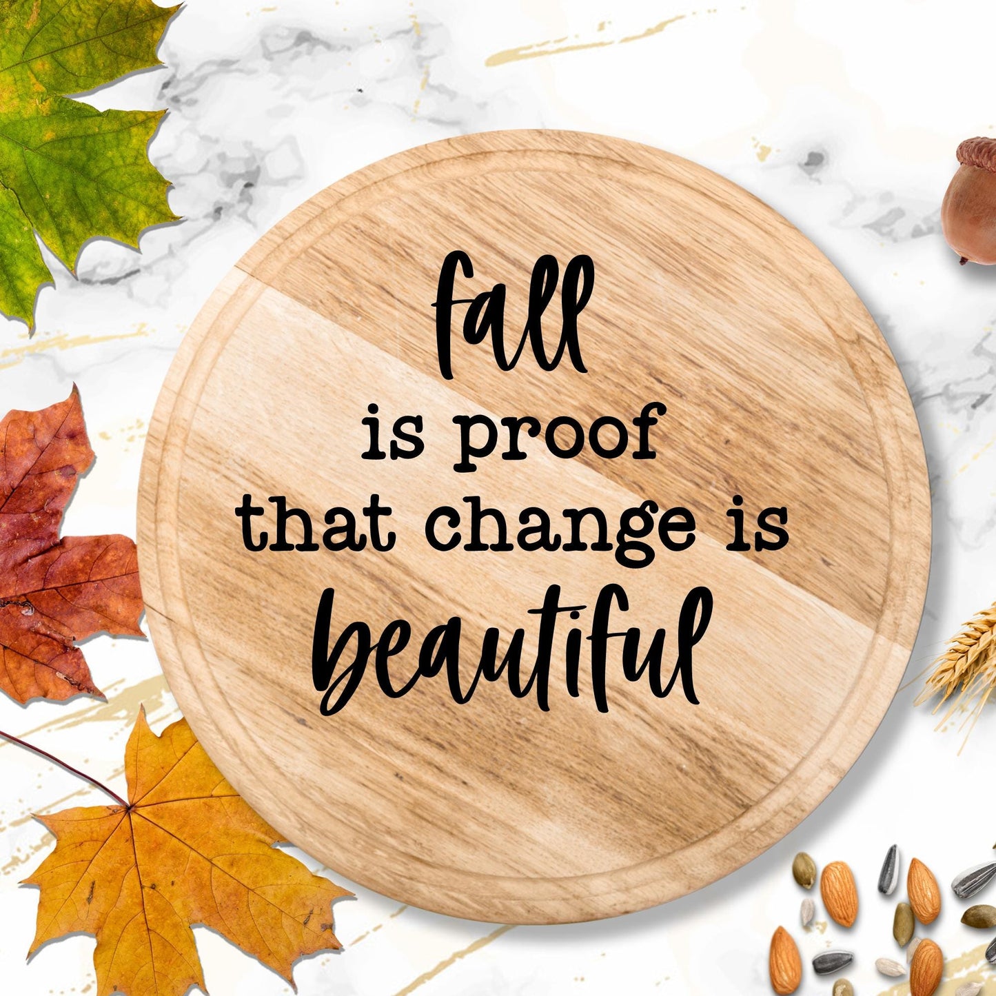 Fall Home Decor Decal • Autumn Porch Sign, Entryway Art