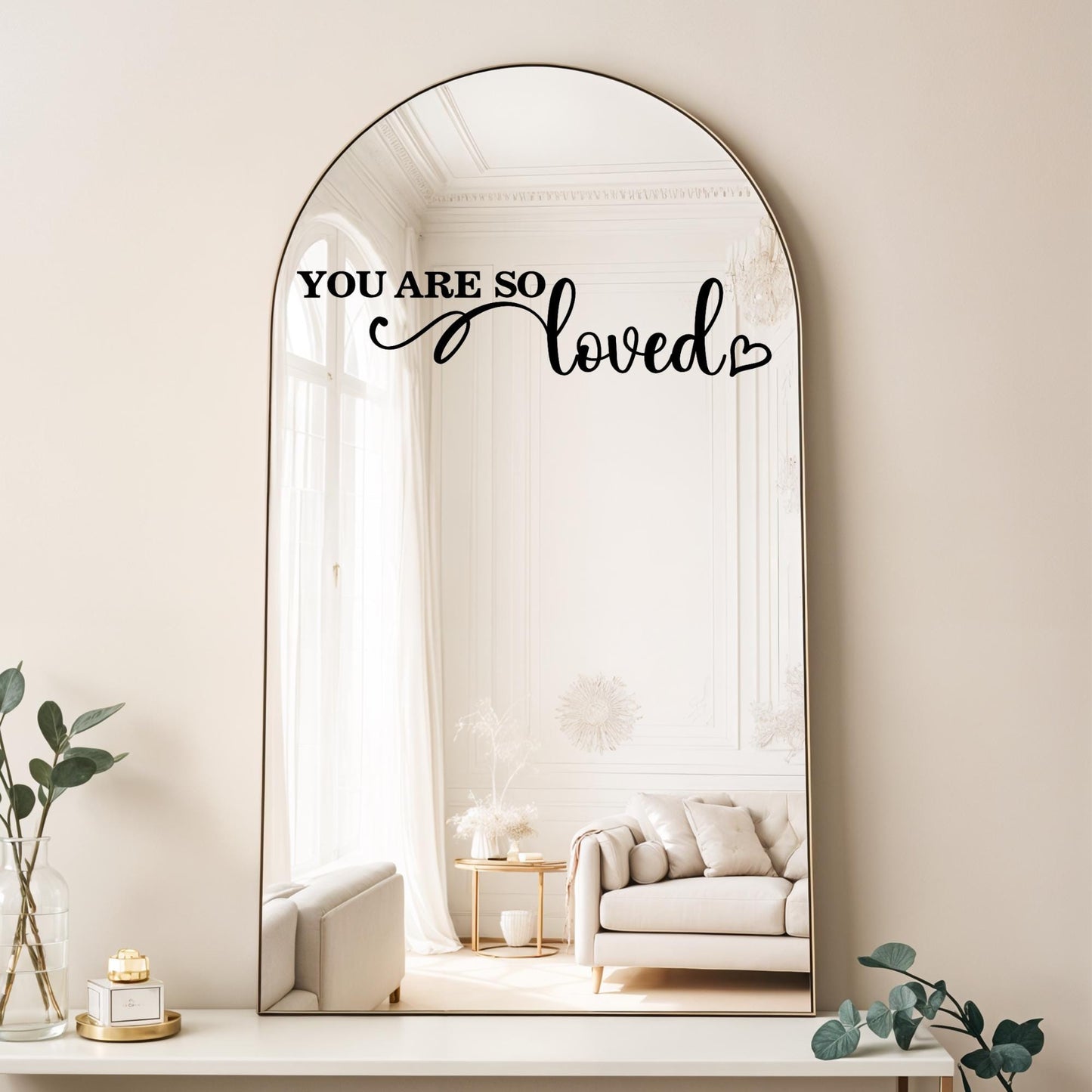 You Are So Loved Decal: Valentine's Day Tier Tray Decor