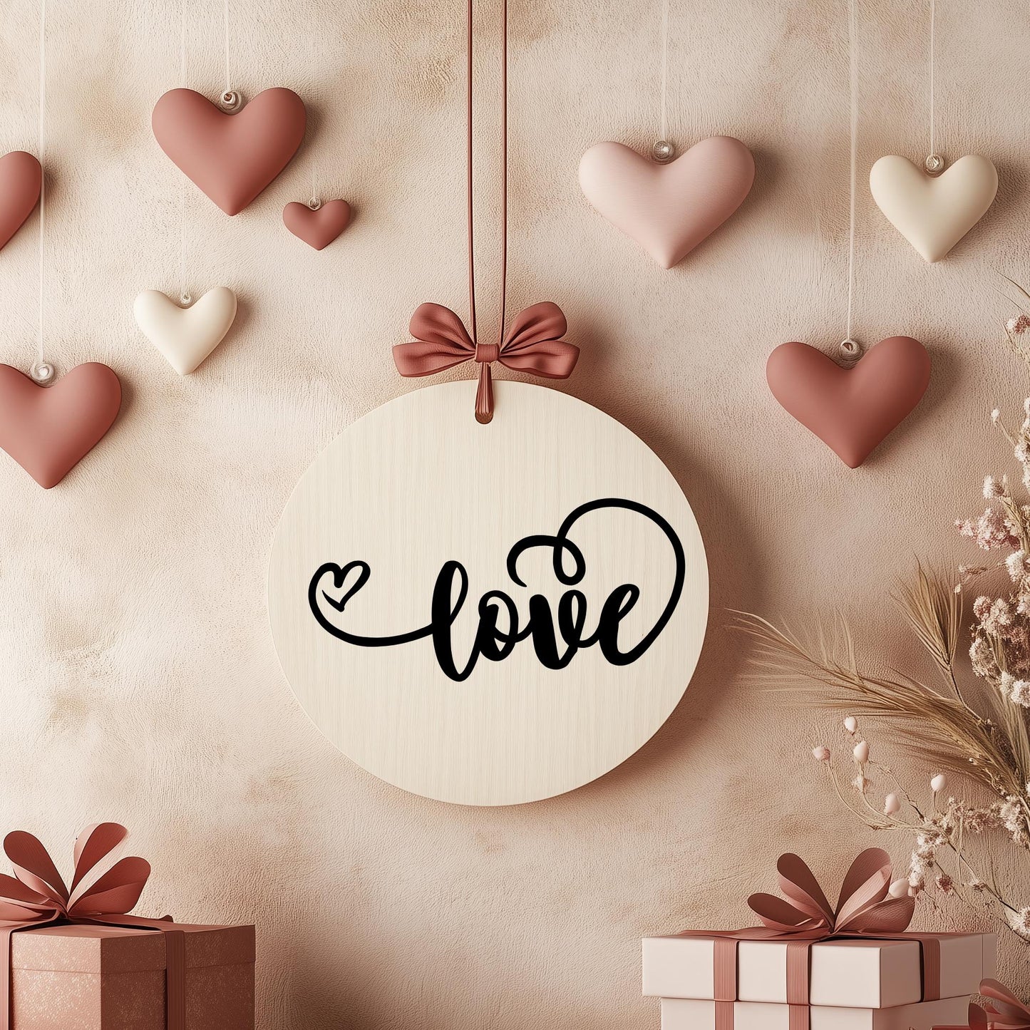 Love Heart Vinyl Decal: Valentine's Day Decor