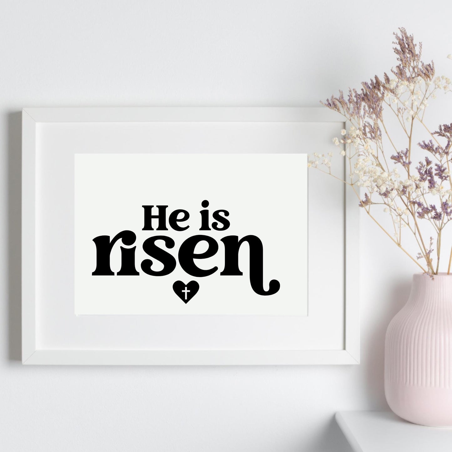 He Is Risen Decal: Easter Spiritual Decor