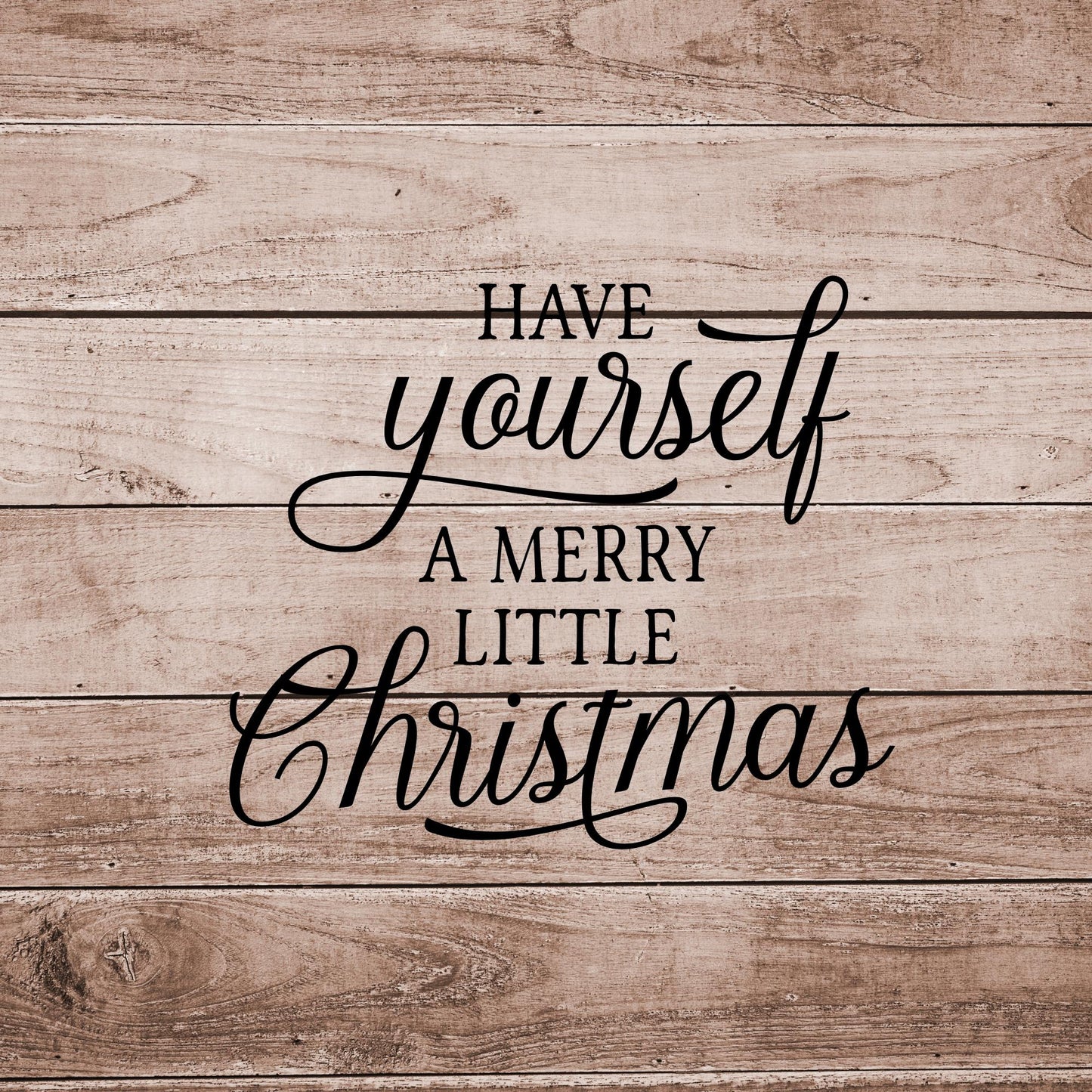 Merry Little Christmas Vinyl Decal • DIY Holiday Sign