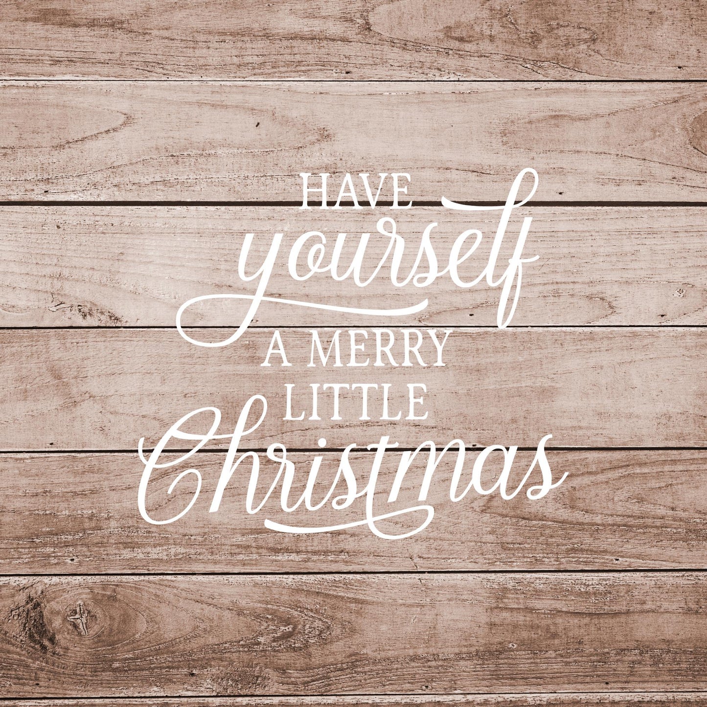 Merry Little Christmas Vinyl Decal • DIY Holiday Sign