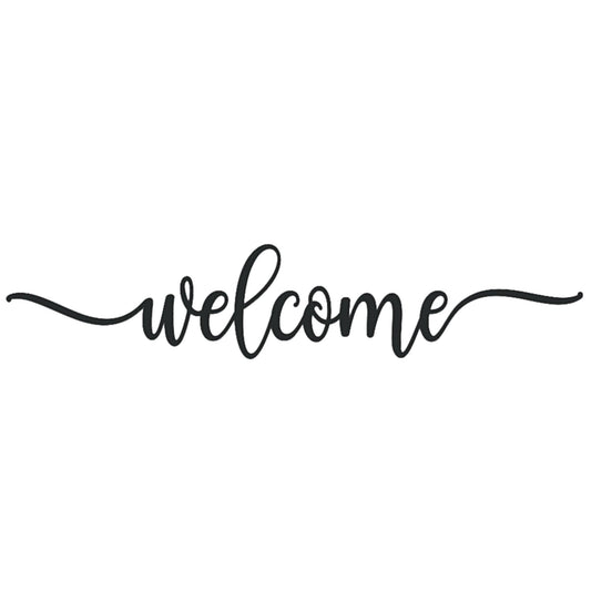 WELCOME Front Door Decor Decal • farmhouse country • porch sign • Entryway welcome • wedding • housewarming gift