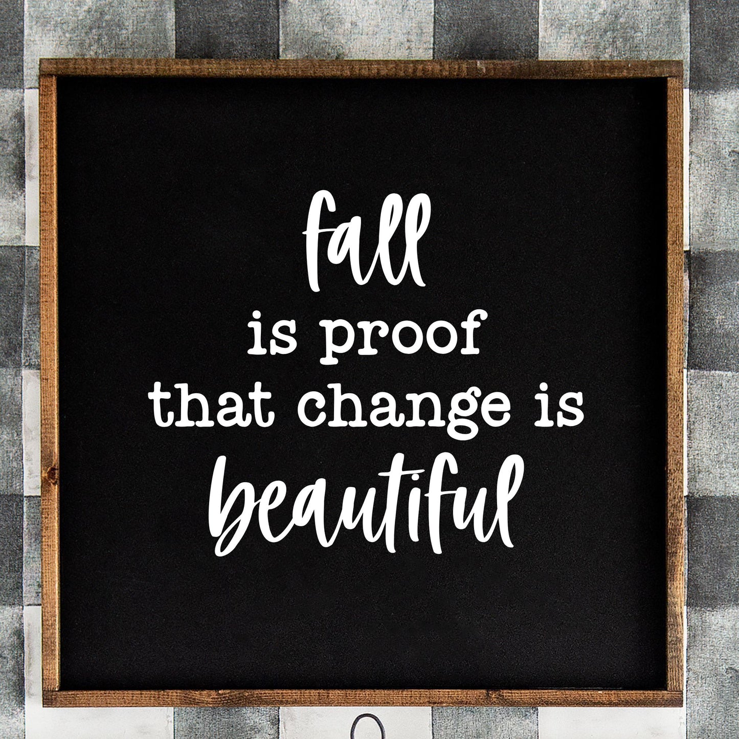 Fall Home Decor Decal • Autumn Porch Sign, Entryway Art