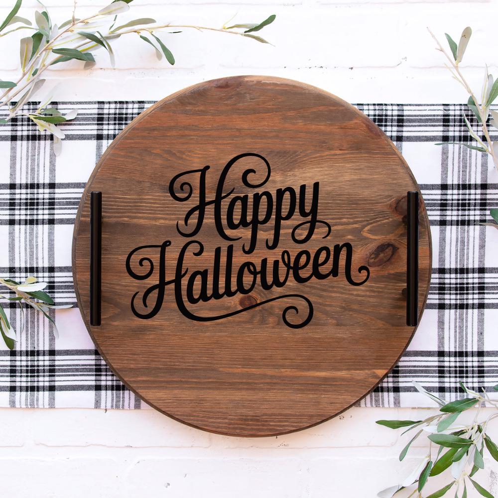 Happy Halloween Vinyl Decal: Spooky Porch Sign Decoration
